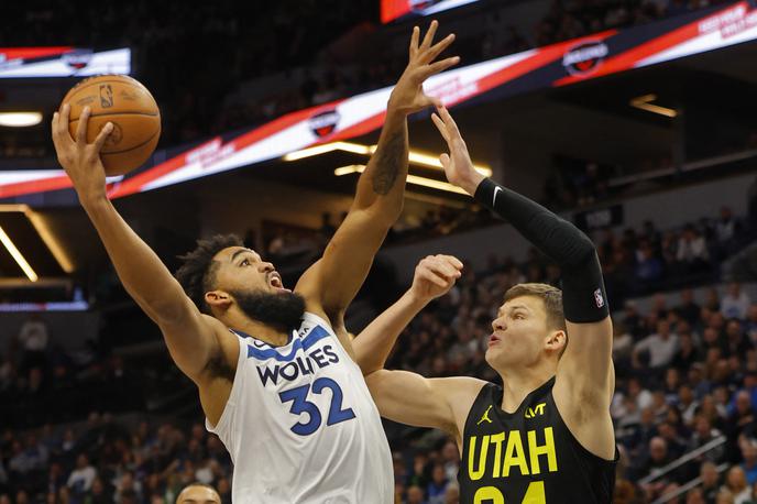 Karl-Anthony Towns, Minnesota Timberwolves | Karl-Anthony Towns je k zmagi Minnesote Timberwolves prispeval 32 točk. | Foto Reuters