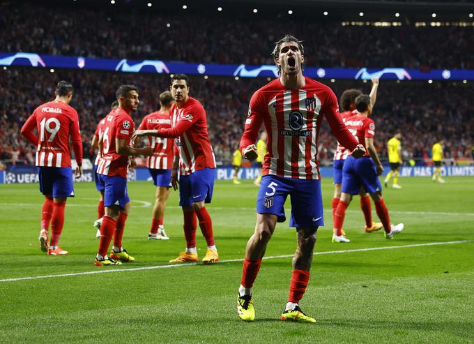 Atletico Madrid je po prvem polčasu vodil z 2:0, nato so Nemci prepolovili zaostanek. | Foto: Reuters