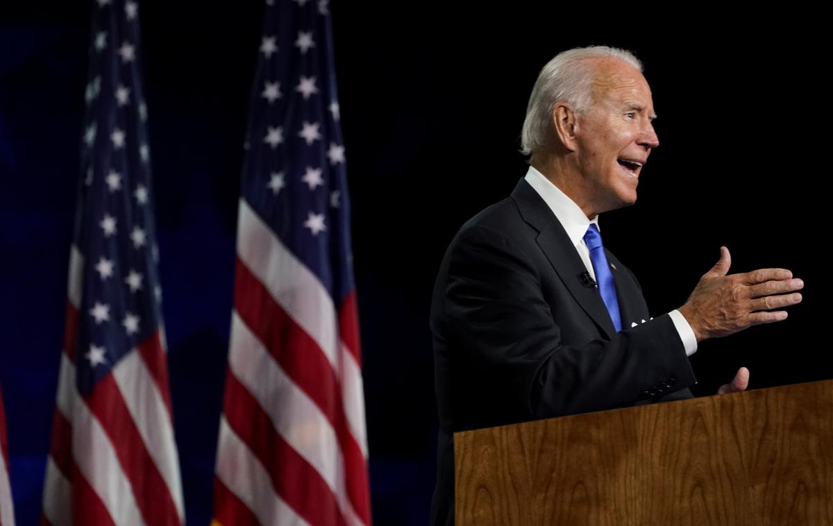 Joe Biden | Bidnov govor naj bi si ogledalo kar 800.000 več ljudi kot Trumpovega. | Foto Reuters