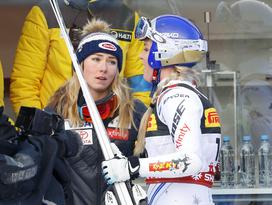 Mikaela Shiffrin in Lindsey Vonn