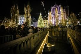 Prižig lučk v Ljubljani