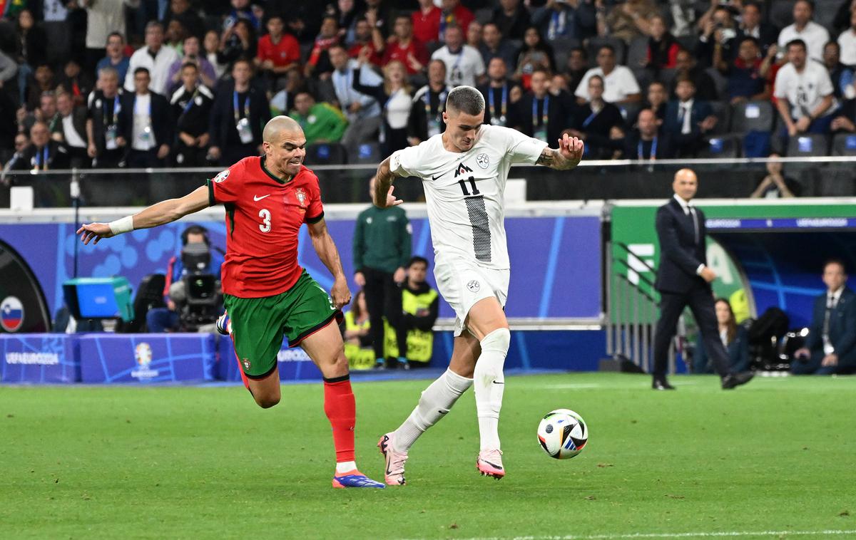 Euro 2024 Slovenija Portugalska Benjamin Šeško Pepe | Pepe je spomladi igral tudi v Stožicah. | Foto Guliverimage