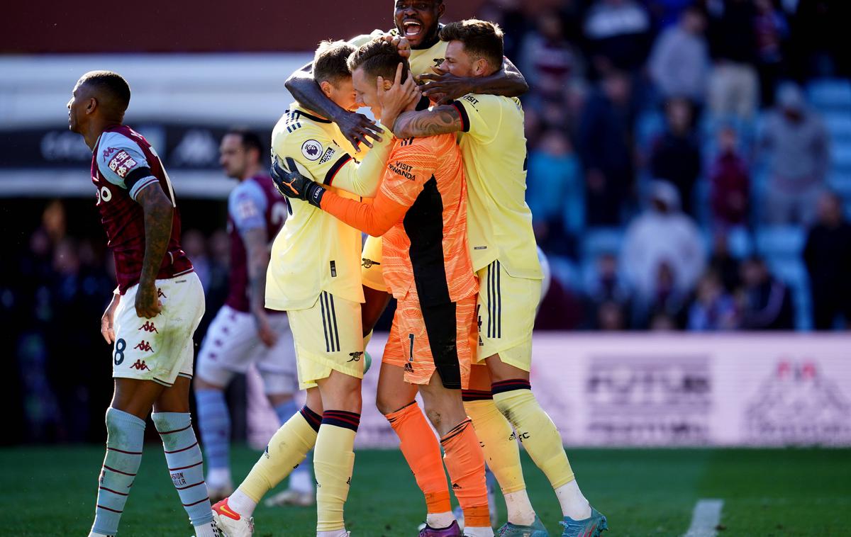 Aston Villa - Arsenal | Arsenal je z zmago pri Aston Villi naredil pomemben korak k uvrstitvi v ligo prvakov. | Foto Guliverimage