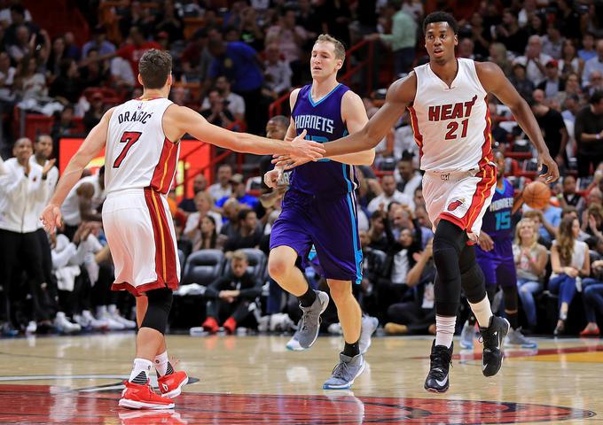 Goran Dragić in Hassan Whiteside sta bila najboljša strelca Miamija. | Foto: Guliverimage/Getty Images