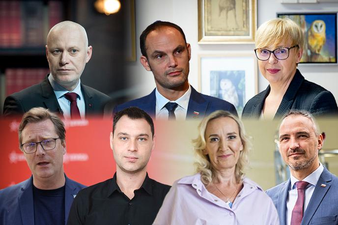 Milan Brglez, Anže Logar, Nataša Pirc Musar, Vladimir Prebilič, Miha Kordiš, Sabina Senčar, Janez Cigler Kralj, predsedniški kandidati | Foto Bojan Puhek/Ana Kovač/STA