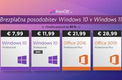 Windows 11 je na voljo. Kupite originalno licenco za Windows 10 za šest evrov in ga posodobite!