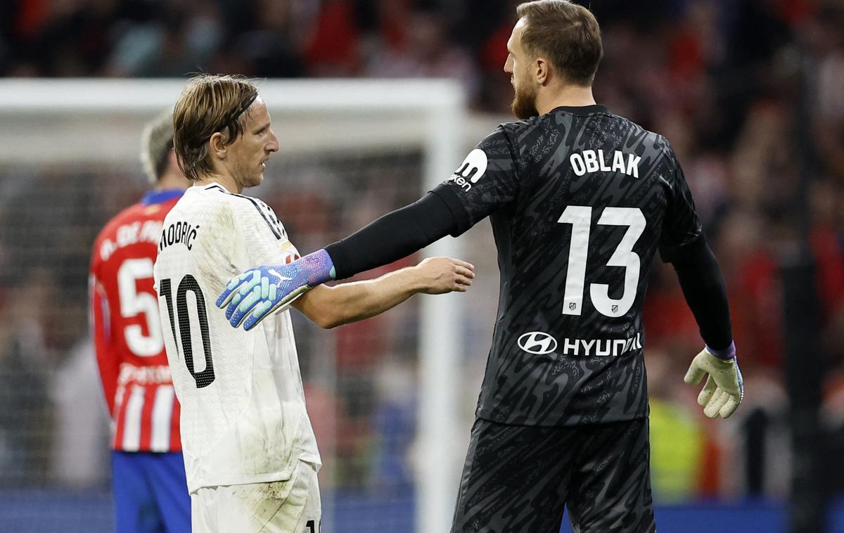 Jan Oblak, Luka Modrić, Atletico Madrid - Real Madrid | Jan Oblak je na madridskem derbiju z Realom prejel gol v 64. minuti. | Foto Guliverimage