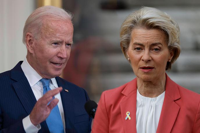 Joe Biden, Ursula Von Der Leyen | Administracija ameriškega predsednika Joeja Bidna EU očita premajhno zavzetost v boju proti Kitajski, medtem ko so države EU, ki jo vodi predsednica Evropske komisije Ursula von der Leyen, nezadovoljne z ameriško protekcionistično gospodarsko politiko. | Foto Guliverimage