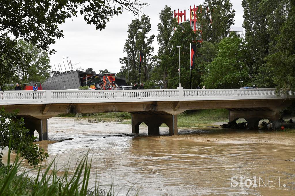 Imola dirkališče poplava