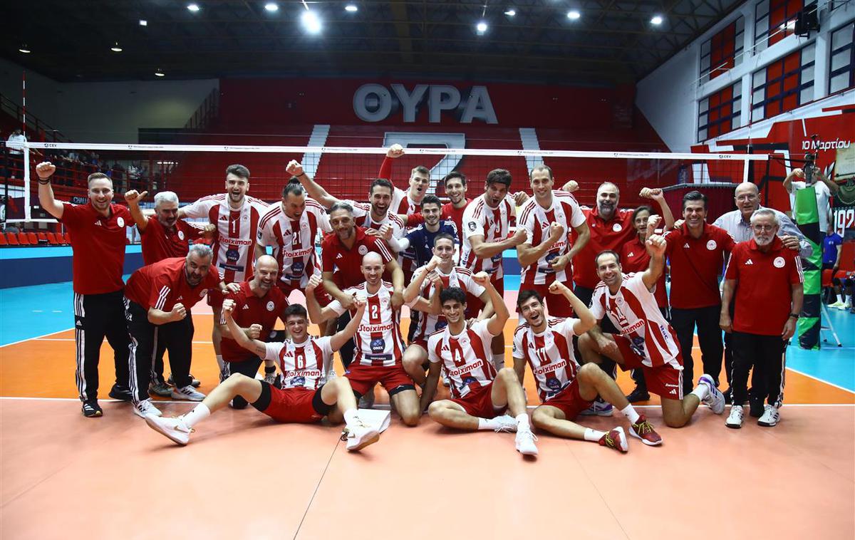 Alen Pajenk, Olympiacos | Alen Pajenk se je z Olympiacosom uvrstil v ligo prvakov. | Foto CEV