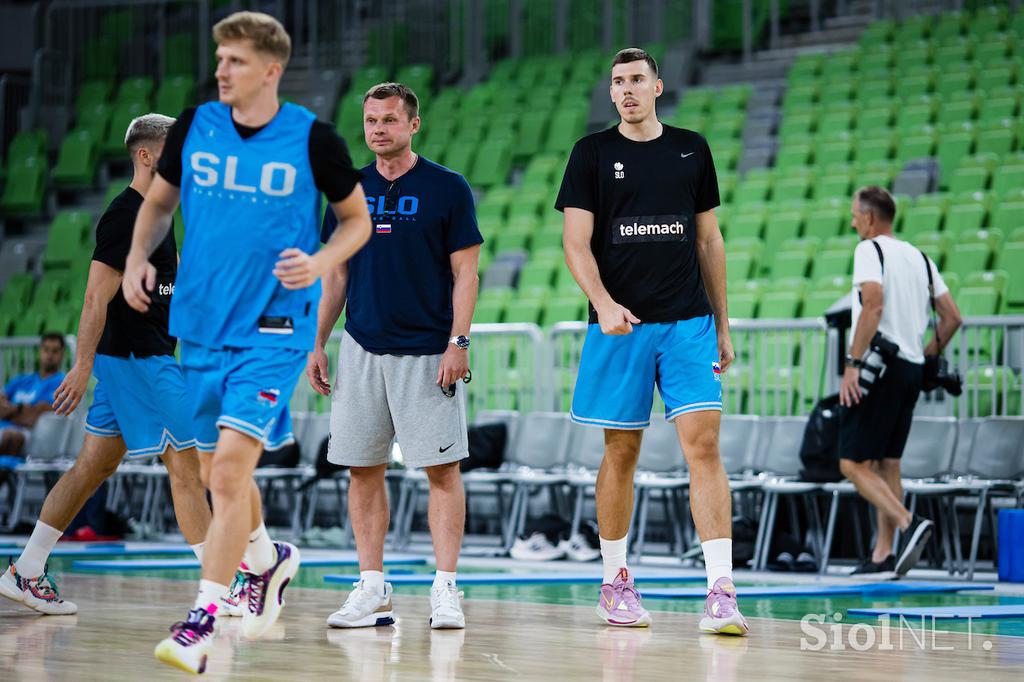 slovenska košarkarska reprezentanca trening