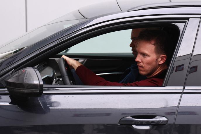 Bayern München Julian Nagelsmann | Julian Nagelsmann se je v petek pripeljal na Säbener Strasse, a klubske prostore tudi hitro zapustil. | Foto Reuters