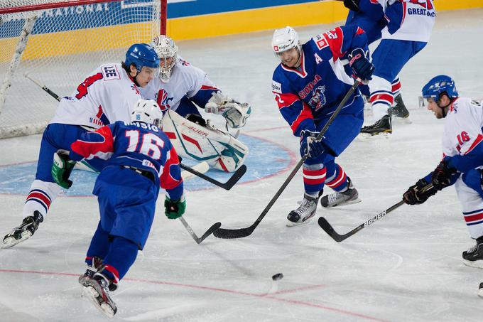 Slovenci in Britanci so se na SP divizije I srečali sedemkrat. Zadnjič leta 2012 v Ljubljani, ko so risi Veliko Britanijo strli s 3:2. | Foto: Matic Klanšek Velej/Sportida