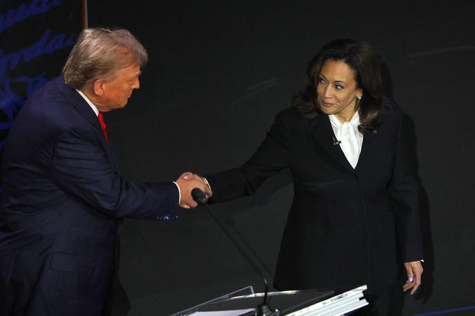 Donald Trump. Kamala Harris. | Oba bosta nagovorila volivce v Severni Karolini. | Foto Reuters