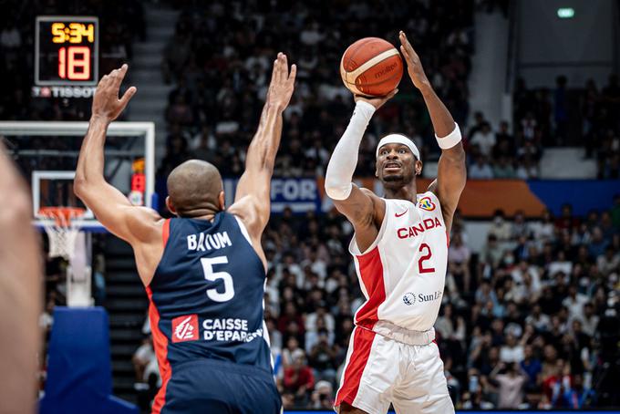 Shai Gilgeous-Alexander je Francozom nasul kar 27 točk. | Foto: FIBA