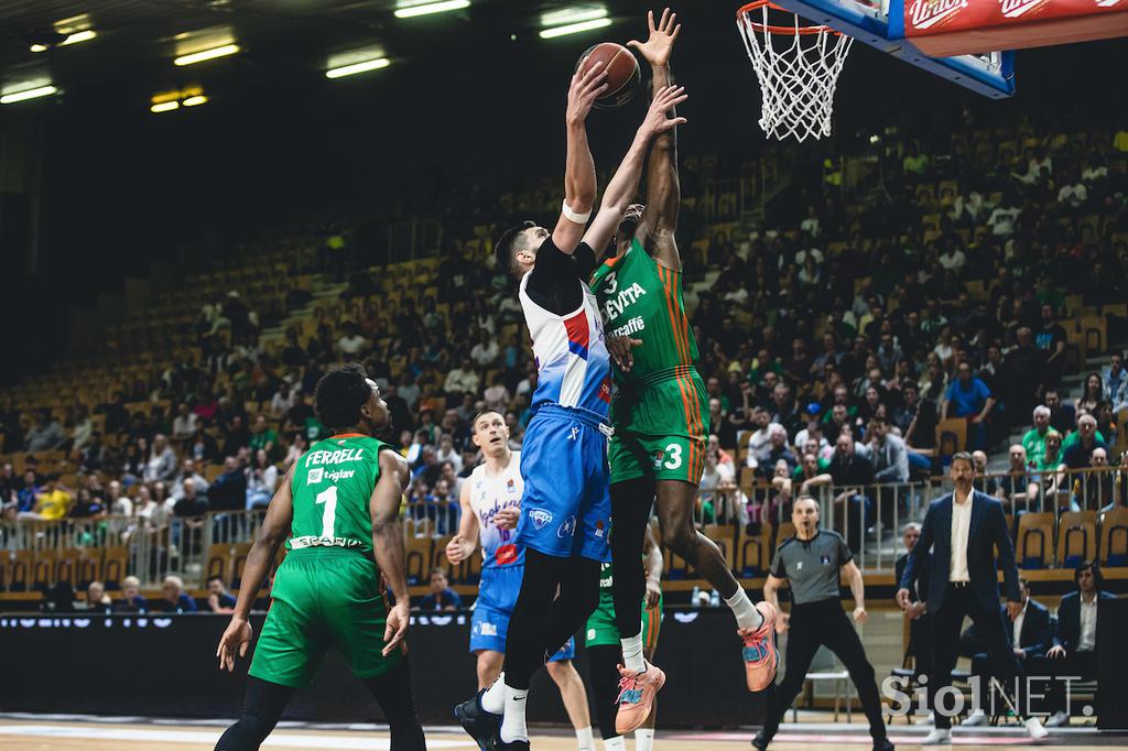 Liga ABA, četrtfinale: Cedevita Olimpija - Igokea, Tivoli