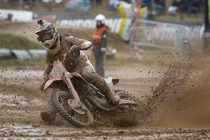 Tim Gajser Latvija Honda | Tim Gajser se je na blatnih dirkah letos znašel zelo dobro (z izjemo druge vožnje v Aguedi). | Foto Honda Racing/ShotbyBavo