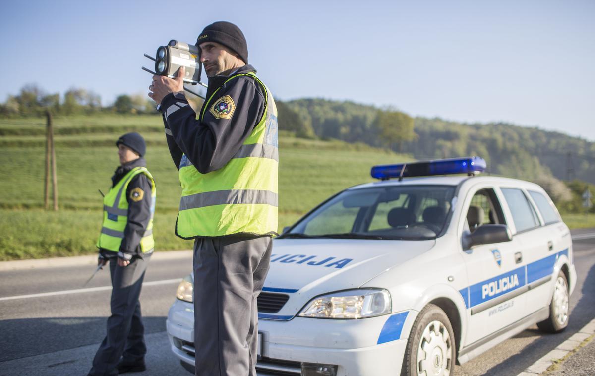 Policija merjenje hitrosti