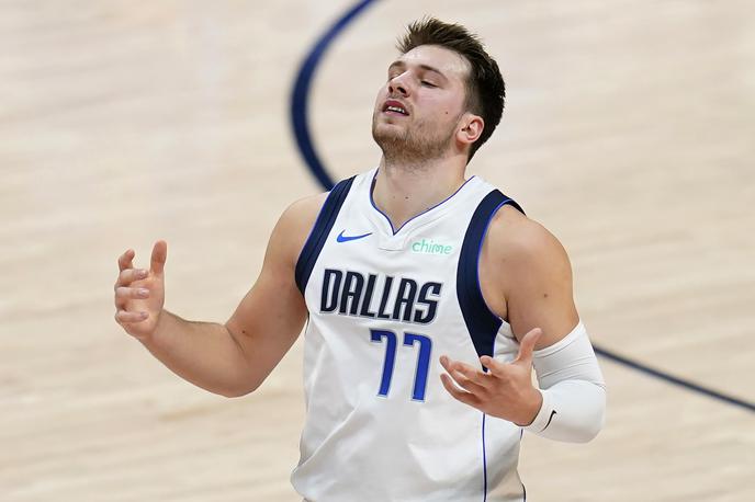 Luka Dončić | Luka Dončić je povzdignil odstotek meta iz igre. Meseca marca je bil Dallas takrat, ko je bil Slovenec na parketu, v povprečju na tekmo boljši za dobrih devet točk! | Foto Guliverimage