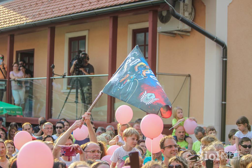 Sprejem za Primoža Rogliča v Zagorju