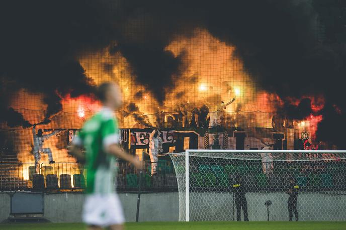 NK Olimpija : Differdange, kvalifikacije konferenčna liga, Green Dragons | Navijaška skupina Green Dragons želi izboljšati odnos z NZS. | Foto Grega Valančič/Sportida