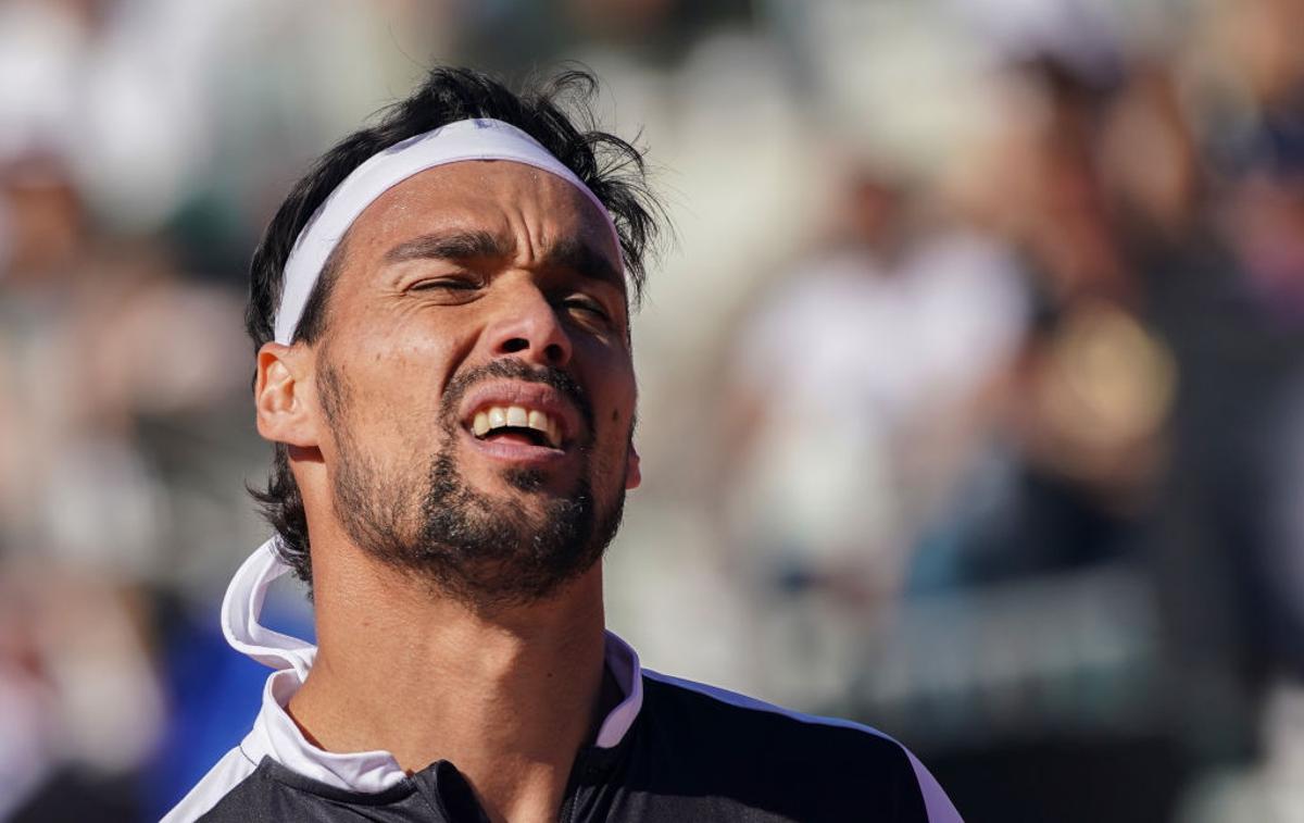 Fabio Fognini | Fabio Fognini je na dobri poti, da se znebi bolečin v gležnjih. | Foto Gulliver/Getty Images