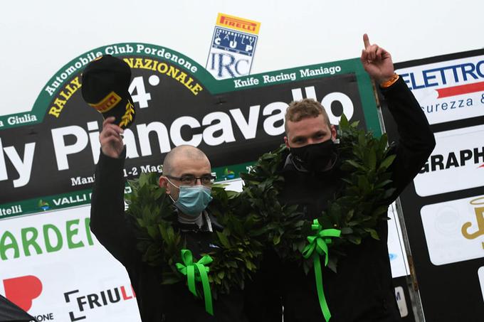 Eden letos najodmevnejših mednarodnih rezultatov slovenskega relija je bila zmaga posadke Avbelj-Andrejka na reliju Piancavallo. | Foto: Luca AmicoRally Dal Porto