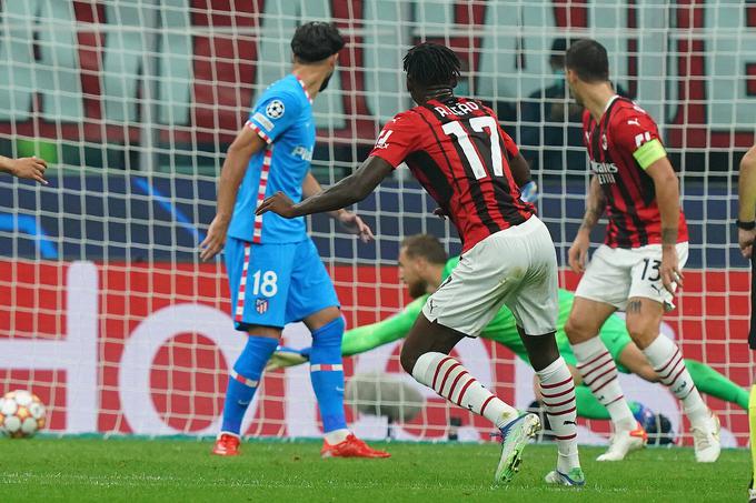 Jana Oblaka je že v 20. minuti tekme v Milanu premagal Rafael Leao. Atletico se je na koncu vendarle veselil treh točk. | Foto: Guliverimage/Vladimir Fedorenko