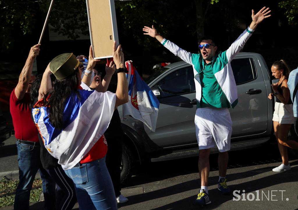 Novak Đoković Protest Srbi Melbourne