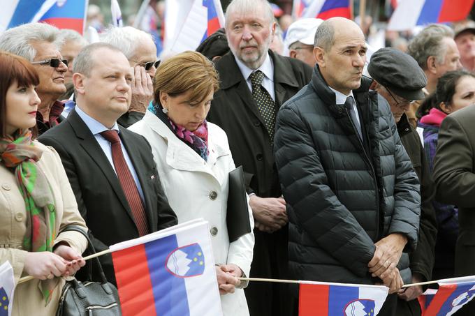 Ljudmila Novak, Janez Janša | Foto: STA ,