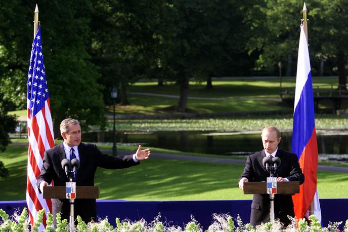 George Bush mlajši in Vladimir Putin | Foto Reuters