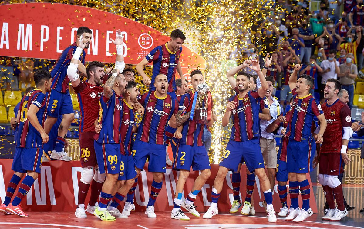 Barcelona futsal 2021 | Igralci Barcelone so novi evropski prvaki v futsalu.  | Foto Guliverimage