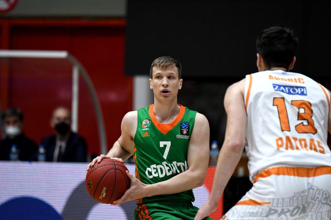 Dan Duščak je na parketu preživel skoraj 20 minut. | Foto: Tine Ružič/Cedevita Olimpija