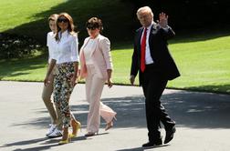 Družina Trump tokrat v družbi Melanijine matere Amalije #foto