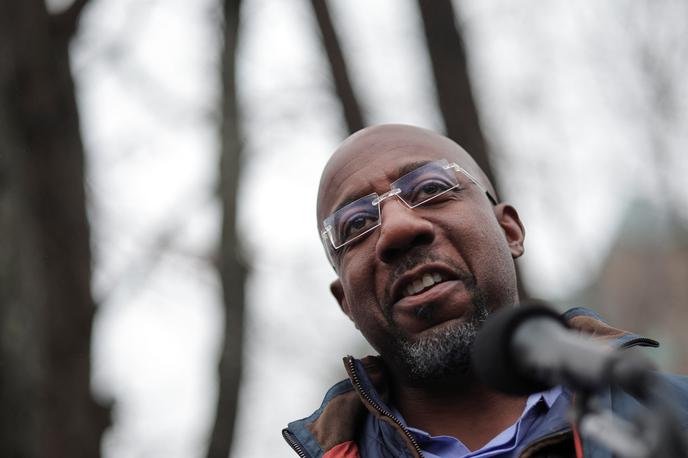 demokrat Raphael Warnock, Georgia, volitve zveznega senatorja | Pridigar iz Atlante je izjemno tesno zmagal na štirih izvedbah volitev za isti položaj v dveh letih. | Foto Reuters