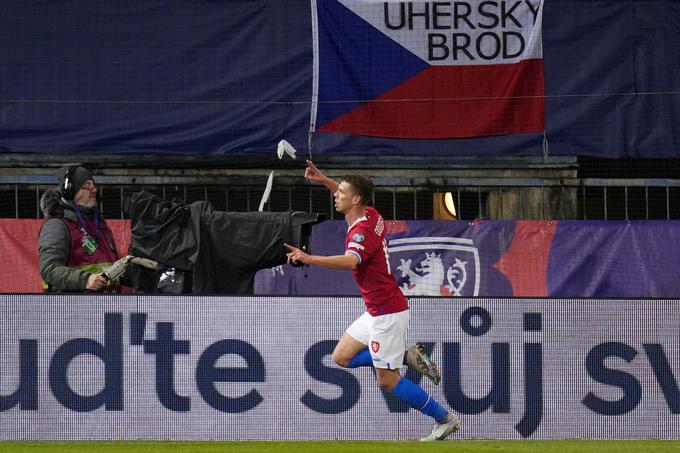  David Doudera je zadel za vodstvo Čehov z 1:0. Zadoščal jim je že remi. | Foto: Guliverimage