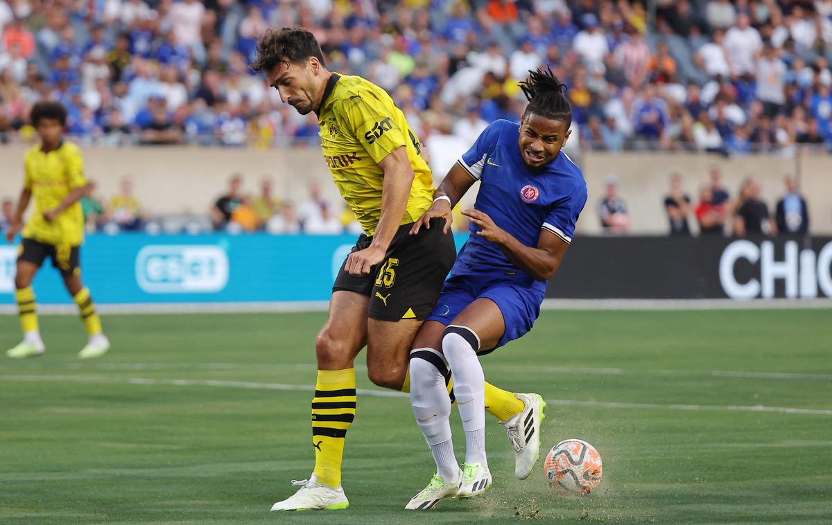 Christopher Nkunku | Christopher Nkunku se je prejšnji teden poškodoval na prijateljski tekmi proti Borussii Dortmund v Chicagu | Foto Reuters