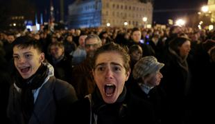 Protestniki zahtevali odstop madžarske predsednice #foto