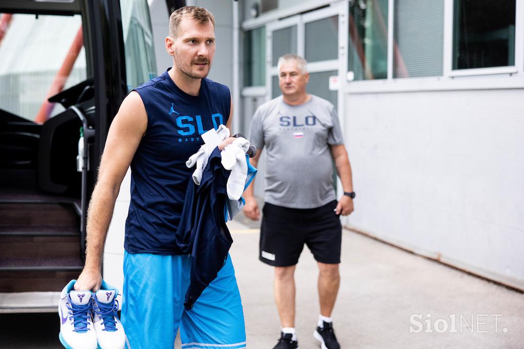 slovenska košarkarska reprezentanca trening