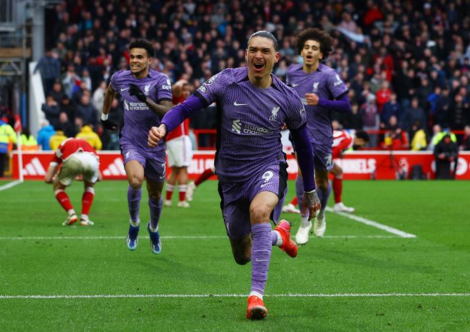 Darwin Nuñez je globoko v sodnikovem dodatku vendarle rešil tri točke za Liverpool. | Foto: Reuters