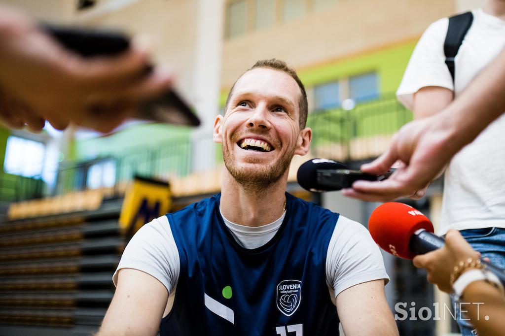 Odbojka, trening slovenske reprezentance z novim selektorjem