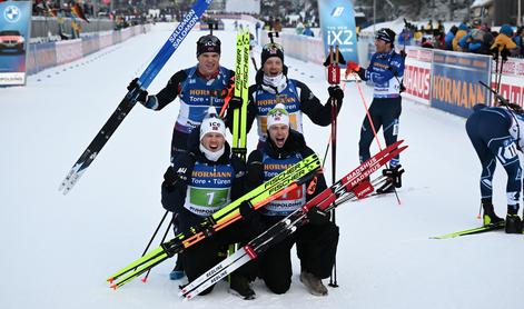 Tudi slovenska moška štafeta izvrstna v Ruhpoldingu!