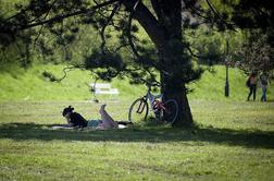 Kolesarji s povezavo čez Savo Bohinjko