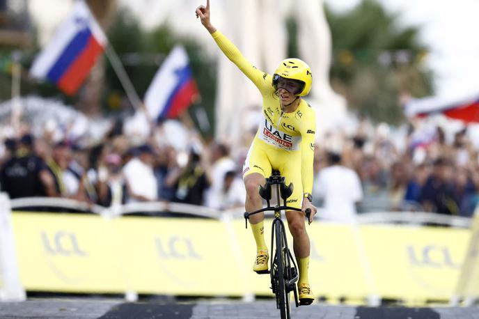 Tadej Pogačar, TDF 2024 | Tadej Pogačar je s šesto etapno zmago potrdil svoje tretje zmagoslavje na dirki vseh dirk. | Foto Reuters