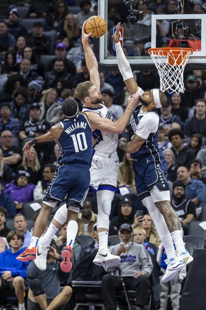 Domantas Sabonis je na tekmi dosegel dvojni dvojček. | Foto: Guliverimage