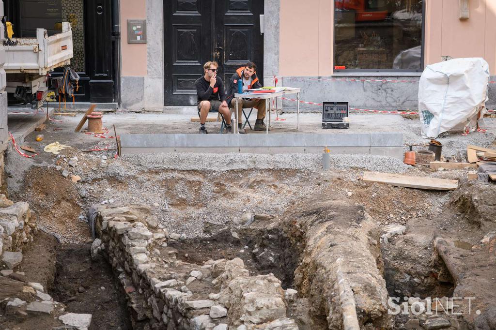 srednjeveški Mesarski most Jurčičev trg