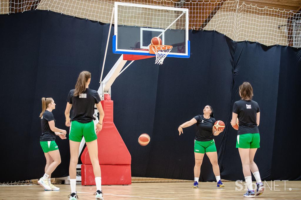 Trening ženske košarkarske reprezentance