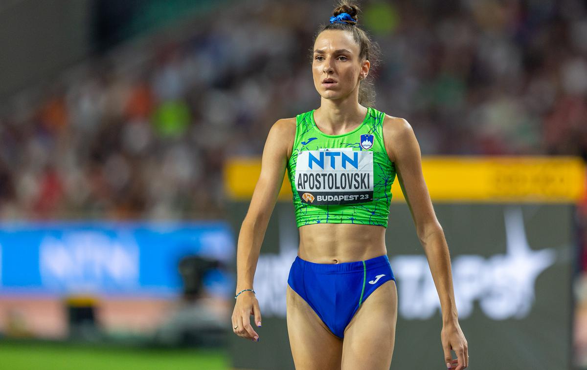 SP atletika Lia Apostolovski | Lia Apostolovski je z 1,86 metra v skoku v višino zmagala. | Foto Peter Kastelic/AZS