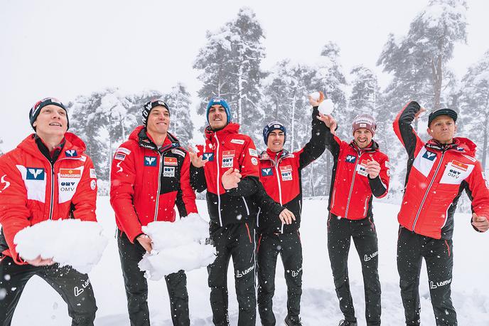 Gregor Schlierenzauer | Jan Hoerl, Philipp Aschenwald, Gregor Schlierenzauer, Stefan Kraft, Michael Hayboeck in Daniel Huber so šesterica, ki bo konec tedna zastopala Avstrijo na prvi postaji nove sezone svetovnega pokala v smučarskih skokih. | Foto Sportida