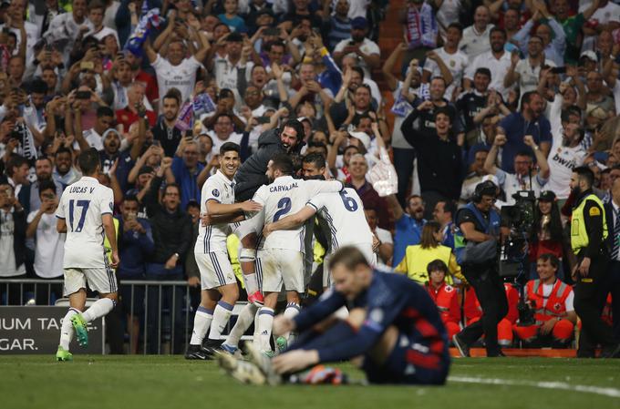 Real je Bayern v prejšnji sezoni iz lige prvakov izločil po drami in podaljških na povratni tekmi. | Foto: Reuters